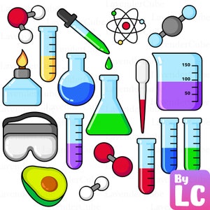 Chemistry Clipart - Digital Download - 300 DPI - png - jpg