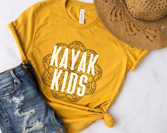 kayaking shirt for women and me, sports lover gifts, outdoors shirt, gift for kayaker, adventure shirt, camping crew shirt, funny kayak tee
