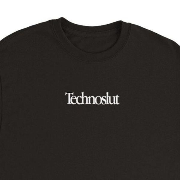 Techno Slut - Black Minimal Techno T-shirt