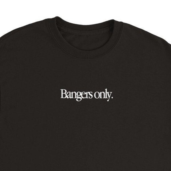 Bangers only - Camiseta negra Minimal Rave