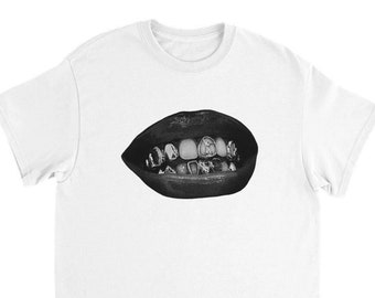 grillz - weißes T-Shirt