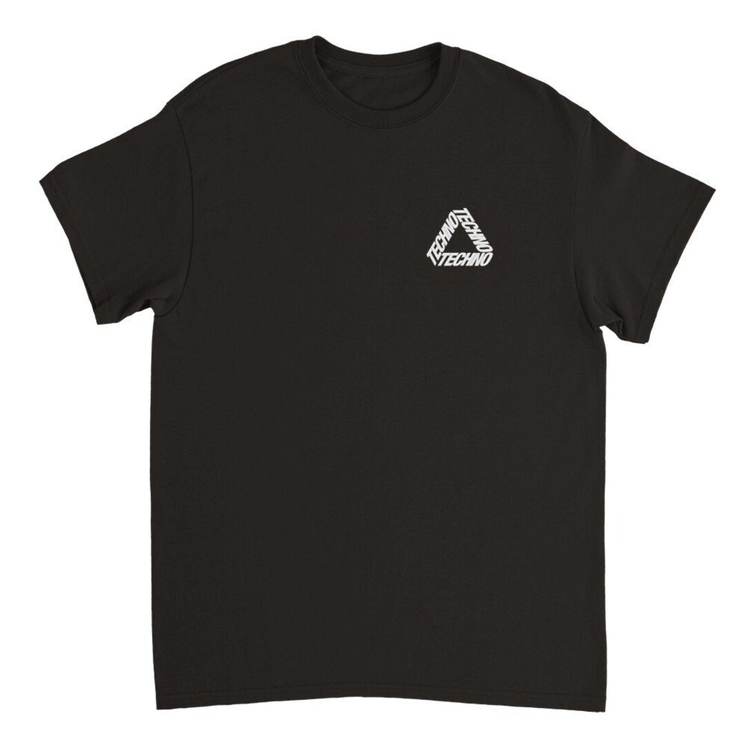 Techno Triple - Black T-shirt - Etsy