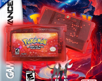 Pokémon Radical Red V4.1 W/ Case GBA Gameboy Advance - Fan made game - Newest Version - No RTC