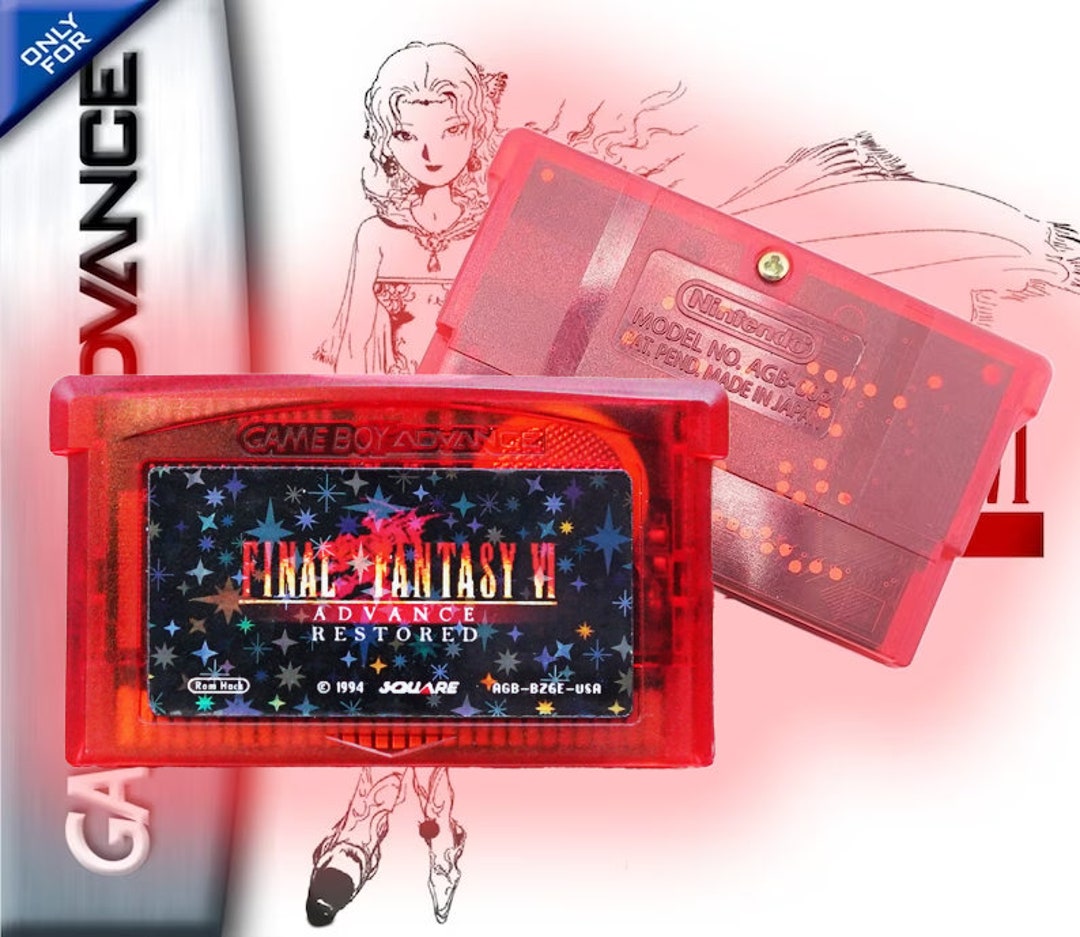 Final Fantasy VI (FF6) Restored W/ Case & Manual GBA Gameboy