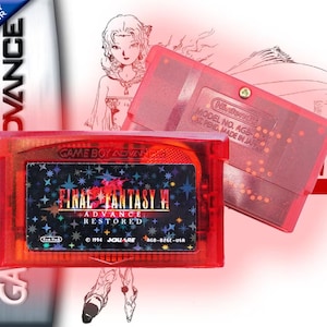 Final Fantasy VI (FF6) Restored W/ Case & Manual GBA Gameboy Advance Color + Sound Restored + more English, Spanish, German, Italian, French