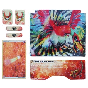 Ho-oh GBA SP Shell Insert Sticker Set Holographic