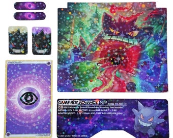 GBA SP Shell Insert Sticker Set Holographic