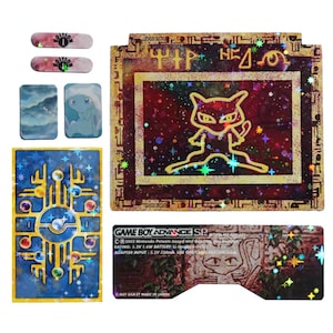 Ancient Mew GBA SP Shell-stickerset holografische sterren / holografisch