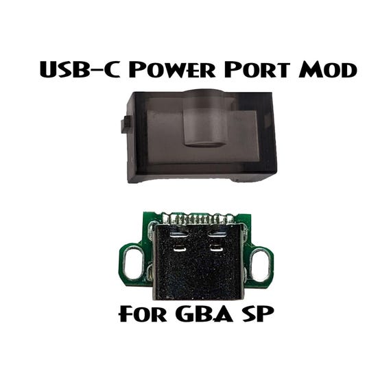 Game Boy Advance SP USB-C Mod – Clear Shell With USB-C Charger Upgrade (Region Free, 2024)