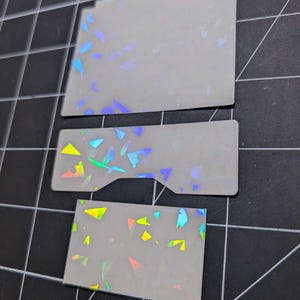 透明GBA SPシェルインサートステッカーセット ホログラフィックスター/ホログラフィック/ホログラフィックシャード 画像 2