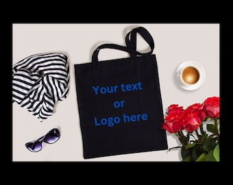 Custom Canvas Tote Bag, Bulk Buy, Logo, Photo, Text, Business, Event, Shopping Bag, Personalized