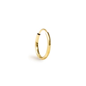Thin Huggie Single Hoop 14 kt goud