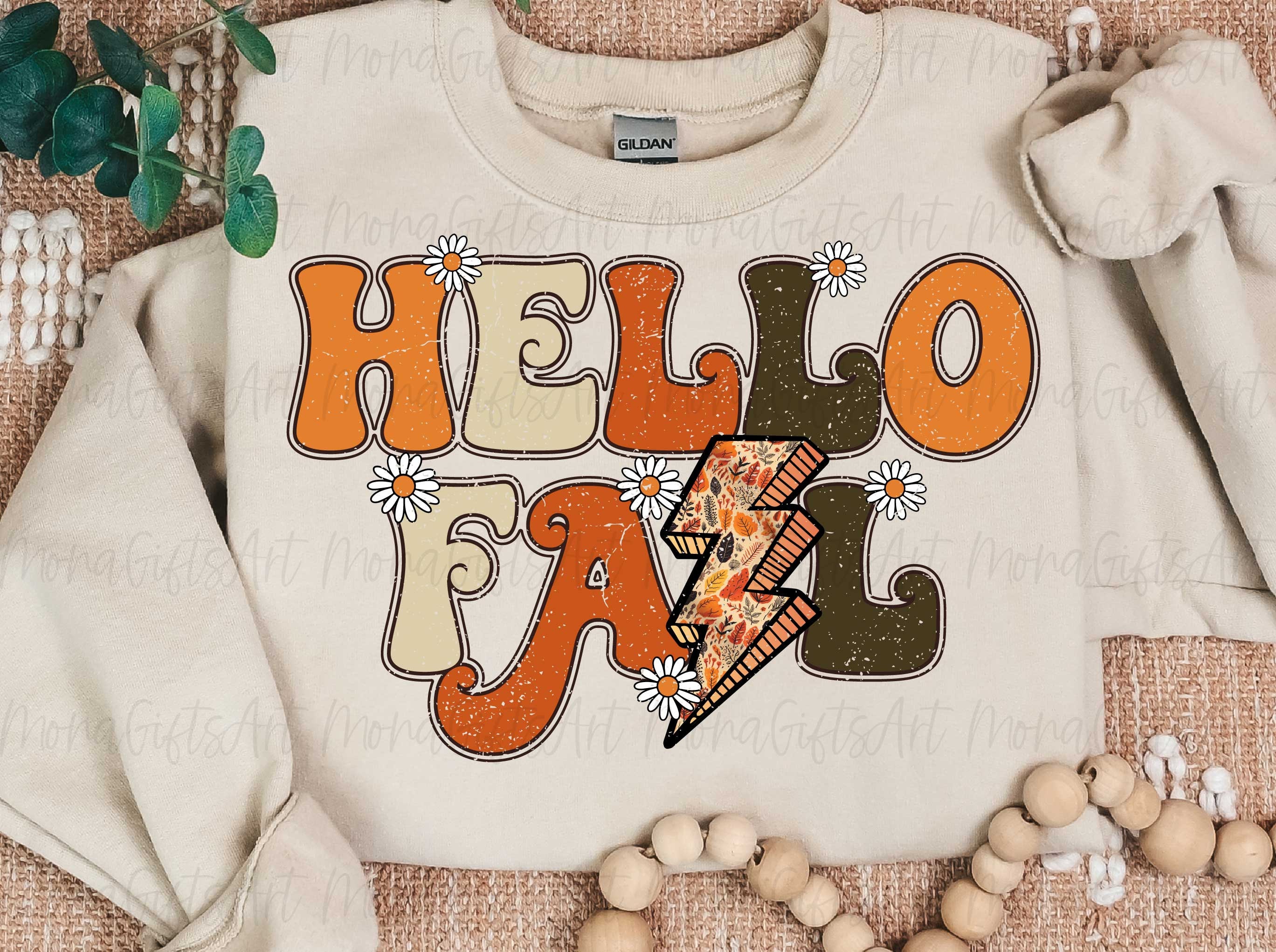 Hello Fall PNG, Fall Png, Pumpkin Season Png, Retro Fall PNG, Fall Png ...