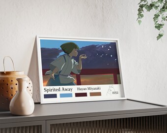 Spirited Away poster | Studio Ghibli home decoration | Haku fighting