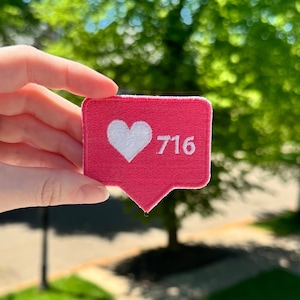 Buffalo Love 716 Embroidered Iron on Patch