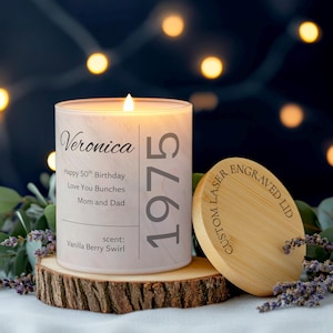 50th Birthday Gifts for Women - Funny 50th Birthday Gifts, Bestfriend Birthday Gift, 50th Birthday Favors, Milestone Birthday Soy Candles