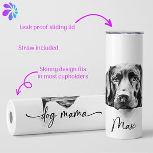 Custom Dog Mom Gift, Chocolate Lab Gifts, Custom Dog Tumbler Cup, Dog Dad Gifts, Dog Lover Gift, Labrador Retriever, Custom Dog Gift image 6