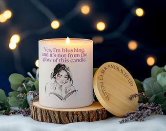 Smut Reader Candle, Spicy Book Lover Gift, 10oz Soy Wax