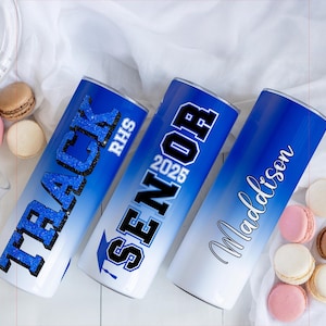 Personalized Senior Track Gifts, Custom Track Senior Tumbler, Girls Track and Field, Senior Night Class Gift, Track Gift, Track Gifts