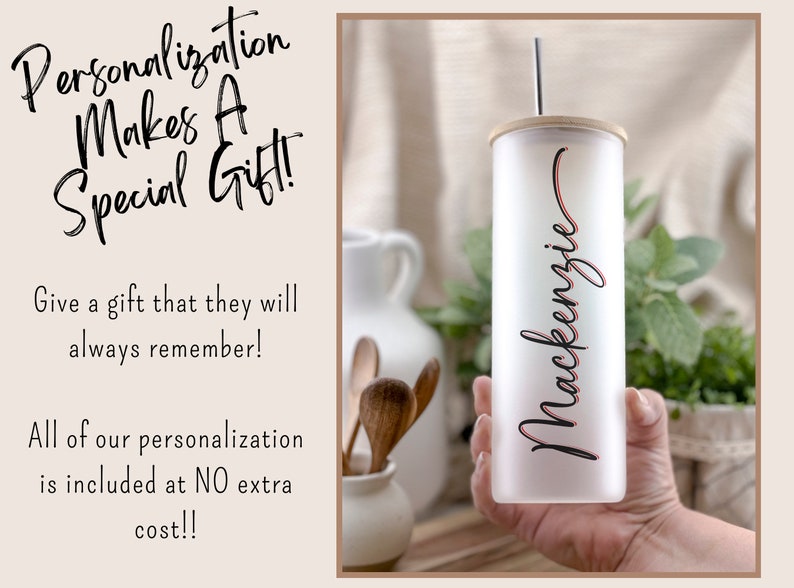 a person holding a personalized spray bottle