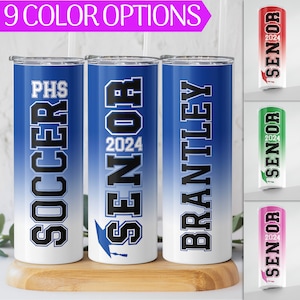 Personalized Senior Soccer Gift, Custom Senior Soccer Tumbler Cup, Soccer Player Gifts, Senior Night Senior Class Gifts, Soccer Gifts