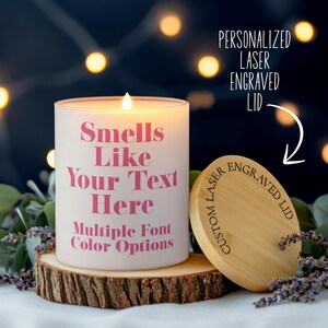 Smells Like Custom Candle, Personalized Candle Gift For Her, Funny Candles Birthday Gifts, Best Friend Gift, Customized Soy Wax Candles