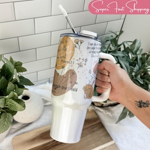 Christian Affirmation Tumbler, Bible Tumbler for Christian Wedding Gift, Bible Verse Tumbler, Bible Affirmations Tumbler for Christian Gift