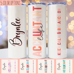 Accountant Gift Idea Personalized, CPA Tumbler For Coworker, Cute Gift For Accountant Coffee Mug, Funny Colleague Gifts For Tax Professional