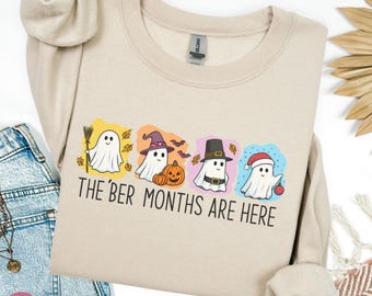 Fall Ghost Sweatshirt, Cute Ghost Sweatshirt, Halloween Ghost Sweatshirt, Fall Season Sweatshirt, Fall Season Shirt