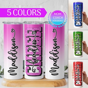 Personalized Cheer Tumbler Gift, Custom Gift for Cheerleader, Cheer Coach Gift, Cheer Mom Gift, Gift For Cheer Team, Cheerleader Gifts