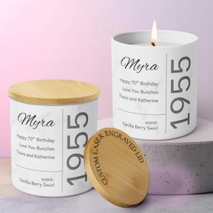 70th Birthday Gifts for Women - Funny 70th Birthday Gifts, Bestfriend Birthday Gift, 70th Birthday Favors, Milestone Birthday Soy Candles