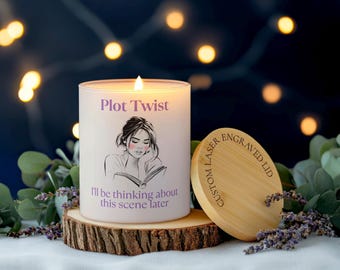 Smut Reader Candle, Spicy Romance Book Lover Gift