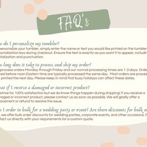 a piece of paper with the words faq's on it