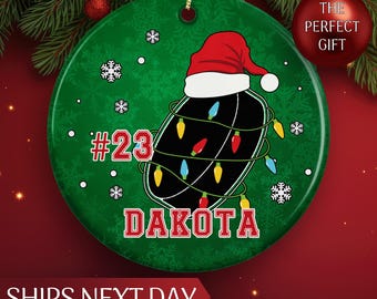 Custom Hockey Ornament, Personalized Hockey Christmas Ornament, Hockey Goalie Ornament, Hockey Coach Ornament, Ice Hockey Ornament