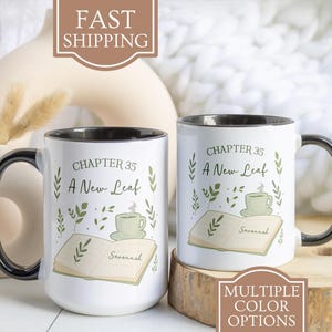 Personalized Chapter 35 Coffee Mug, 35th Birthday Gift, Wildflower Cup, Custom 35th Birthday Travel Mug, Book Lover Birthday Gift