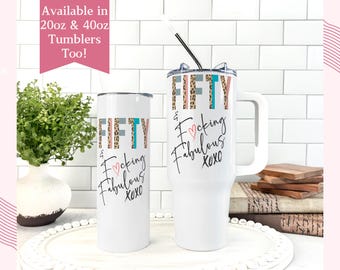 50th Birthday Gifts for Women - Personalized 50th Birthday Tumbler, Bestfriend Birthday Gift, 50th Birthday Favors, 50th Birthday Travel Mug