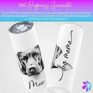 Custom Dog Mom Gift, Chocolate Lab Gifts, Custom Dog Tumbler Cup, Dog Dad Gifts, Dog Lover Gift, Labrador Retriever, Custom Dog Gift image 4