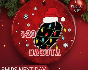 Custom Hockey Ornament, Personalized Hockey Christmas Ornament, Hockey Goalie Ornament, Hockey Coach Ornament, Ice Hockey Ornament