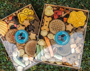 Barkuterie-doos: sampler gastronomische hondensnoepjes