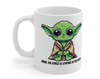 Yoda-geïnspireerde keramische mok 11oz