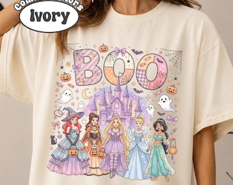 Halloween Princess Boo Shirt, Halloween Girl Shirt, Disney Halloween Gift, Woman Shirt, Disney Halloween Shirt, Disney Princess Shirt