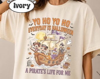 Retro Mickey and Friends Yo Ho Yo Ho Halloween Tee, Vintage Halloween On The High Seas, Mickey's Not So Scary, Disney Cruise Halloween Trip