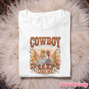 Cowboy Like Me-tröja, Jag visste det, jag visste dig-tröja, vintage western Jessi Toy Story 5, retro cowgirl-grafikgåva för musikfan, Toy Story-älskare bild 12