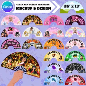 18+ kant-en-klare thema-clack fan ontwerp canva-sjabloon, volledig bewerkbaar slepen en neerzetten Moederdag, gedenkteken, verjaardag afstuderen studentenverenigingen Canva