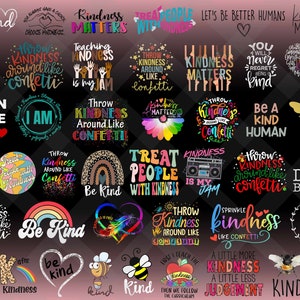 Plus de 45 modèles de gentillesse au format PNG, png groovy bienveillant, soyez gentil png, journée mondiale de la gentillesse, png, santé mentale, citations positives png