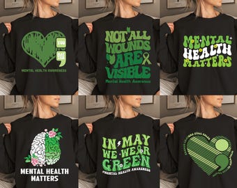 70+ ontwerpen Bundel geestelijke gezondheid, png, geestelijke gezondheid png, in mei dragen we groen, groen lint, bewustzijn geestelijke gezondheid