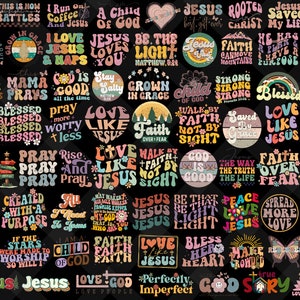 70+ Groovy Christian Png Bundle, Bible Verse Png, God Jesus Png, Psalm Png, Love Faith Png, Motivational Quotes, Religious Png