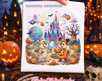 Chip and Dale Halloween shirt, Double Trouble Shirt, Disney Halloween Couple Shirts, Disney Vacation shirt, Sibling shirt, Brother Shirt