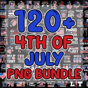 Plus de 120 modèles Mega Bundle, 4 juillet rétro PNG, 4 juillet Png, USA PNG, Amérique Png, fête de l'indépendance, drapeau américain Png