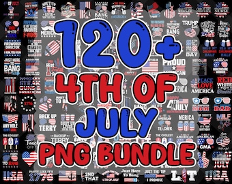 120+ Designs 4th of July Mega Bundle, Retro 4th of July PNG, Fourth Of July Png, USA Png, America Png, Independence Day, American Flag Png